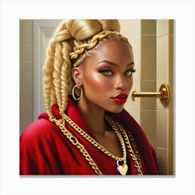 Ebony Queen Canvas Print