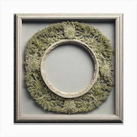 Frame With Moss Canvas Print