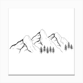 Mountain Range Canvas Print