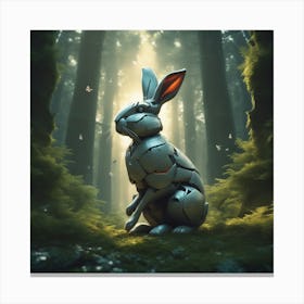 Robot Bunny Canvas Print