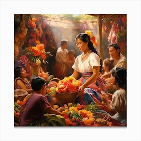 Mexican Market Canvas Print