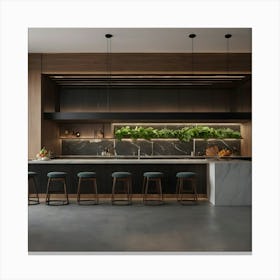 Modern Kitchen Canvas Print