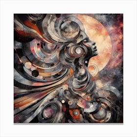 Abstract Image Of Lilith 9 Canvas Print
