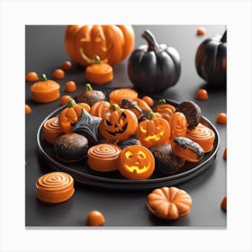 Halloween Desserts Canvas Print