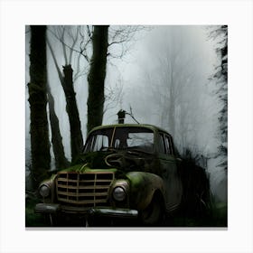 Old Truck In The Woods 1 Canvas Print