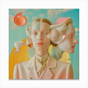 Woman'S Head Canvas Print