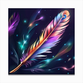 Feather Painting 7 Canvas Print