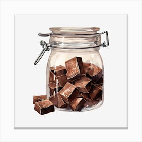 Chocolate Jar 1 Canvas Print