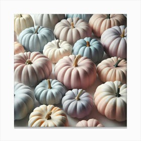 Pastel Pumpkins Canvas Print