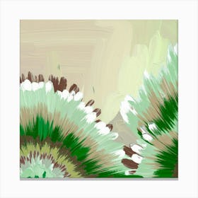 Green Daisy Canvas Print