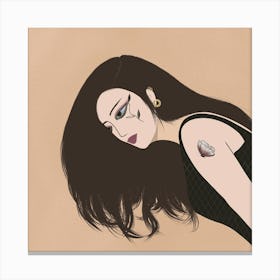 Girl With Tattoos Canvas Print