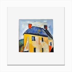 Yellow House Canvas Print