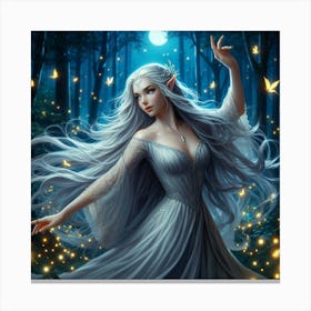 Elf In The Forest 7 Canvas Print