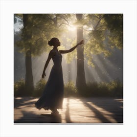 Girl In A Dress 1 Canvas Print
