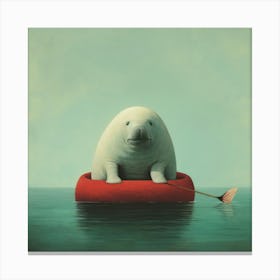 Manatee Canvas Print