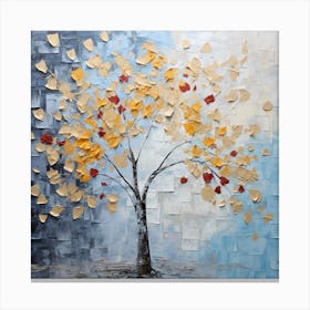 Abstract Tree Painting 3 Canvas Print