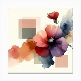 Watercolor Flower Canvas Print