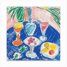 Wine Lunch Matisse Style 9 Canvas Print