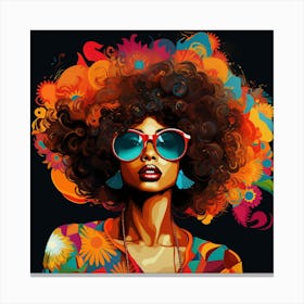 Afro Girl 33 Canvas Print