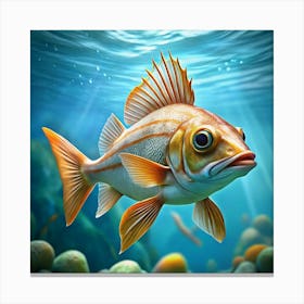 Fish In Water 3 Canvas Print