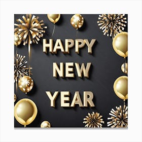 Happy New Year 47 Canvas Print