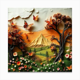 Paper Art 5 Canvas Print