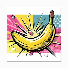 Banana Pop Art Canvas Print