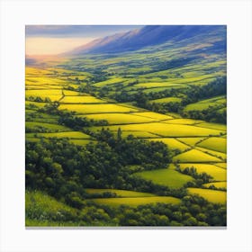 Patchwork Of Fields Canvas Print
