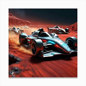 Space Racers 1 Canvas Print