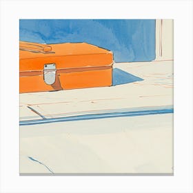 Orange Toolbox Canvas Print