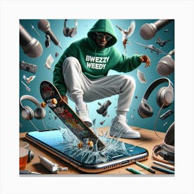 Sweezy Weed Canvas Print