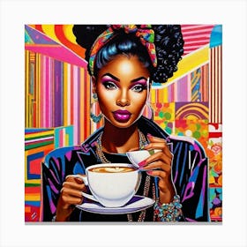 Coffee Girl Canvas Print