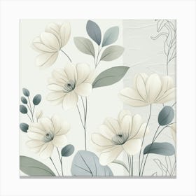 Leonardo Phoenix A Serene Illustration Of Japandiinspired Flor 0 (1) Canvas Print