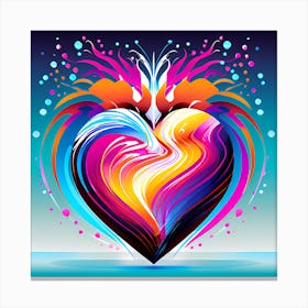 Abstract Heart 5 Canvas Print