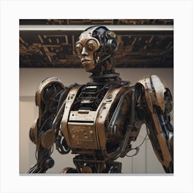 Robot In A Room Canvas Print