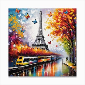 Paris Eiffel Tower 107 Canvas Print