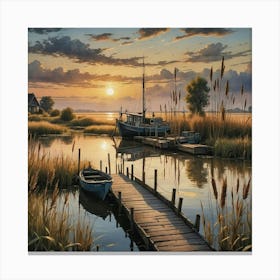 the old jetty Canvas Print