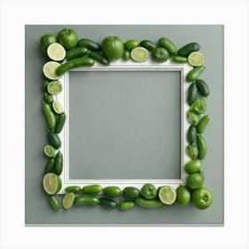 Frame Of Limes 1 Canvas Print