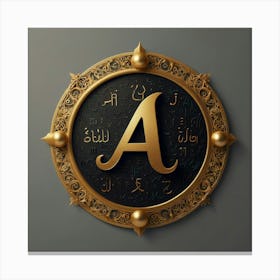 Arabic Letter A Leinwandbild