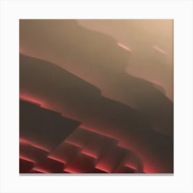 Abstract Red Light Canvas Print