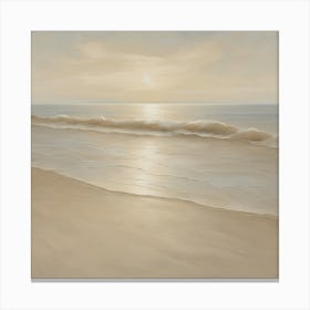 Sunset On The Beach Canvas Print