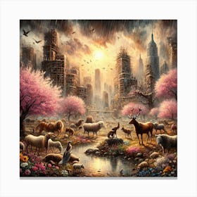 City Of Animals Canvas Print