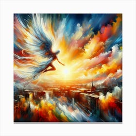 Angel In The Sky 1 Canvas Print