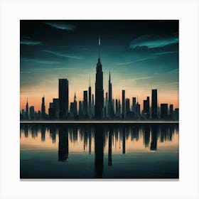 Abstract Cityscape 3 Canvas Print