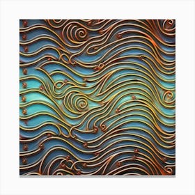 patterns resembling circuitry, representing the intersection of technology and nature 5 Canvas Print