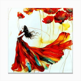 Poppy Art - Poppies Aesthetics Canvas Print