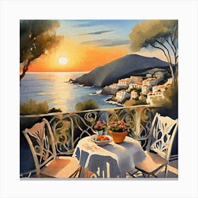 Anacapri Sunset Canvas Print