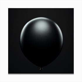 Black Balloon Canvas Print