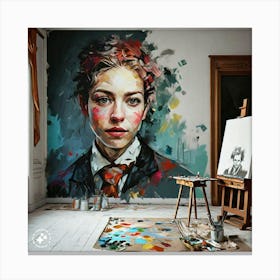 Portrait Of A Woman Canvas Print