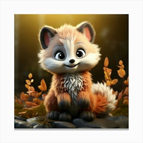 Cute Fox 57 Canvas Print